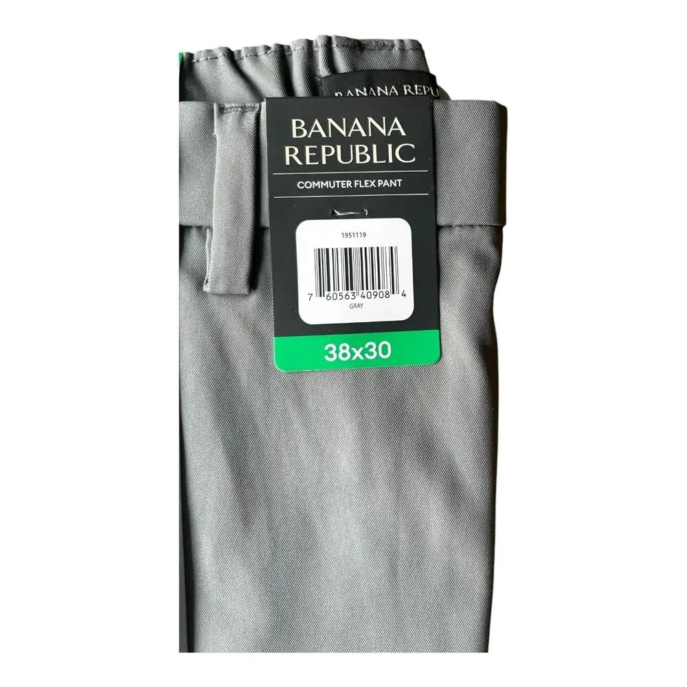 Banana Republic Men's Commuter Flex Pant Gray Size 38x30